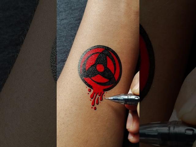 Kakashi's Iconic Mangekyou Sharingan Design tattoo idea......#tattoo #art #anime #naruto #sharingan