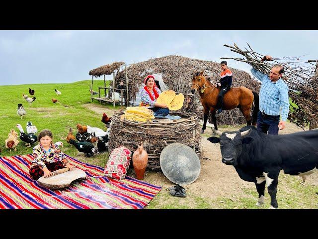 Beautiful Sunrise, Milking Cows, Baking the Tastiest Traditional Lavash Bread