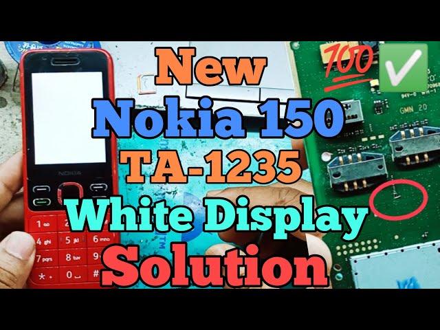 Nokia TA-1235 White Display Solution || Nokia 150 White Display   || Nokia TA-1235 White Screen