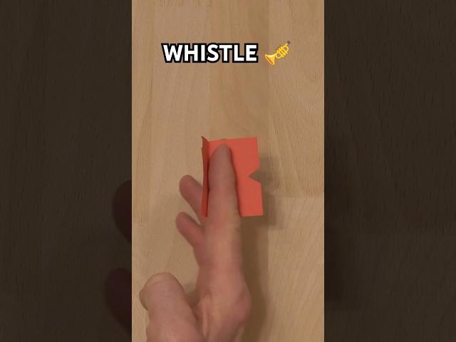 EASY PAPER WHISTLE TUTORIAL | HOW TO WHISTLE | PAPER WHISTLE INSTRUCTIONS