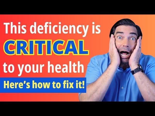 This is CRITICAL to your health! HERE'S HOW TO FIX IT