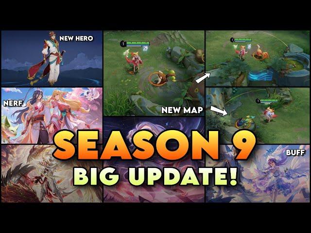 SEASON 9 UPDATE IS HERE! ALL HERO ADJUSTMENT, NEW MAP, NEW HERO! | Patch Review | Honor of Kings