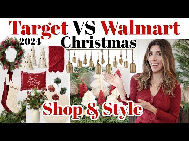 NEW TARGET Christmas Decor 2024 vs Walmart CHRISTMAS Decorating Ideas / Holiday Decor Must Haves