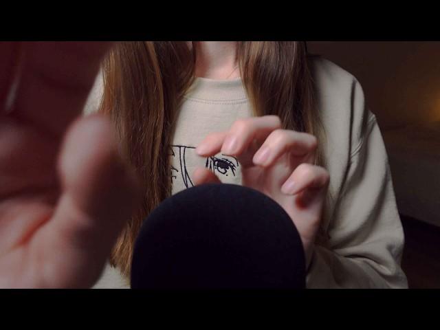 ASMR Mic Scratching with Layered Sounds(No Talking, Rain, Brown Noise)