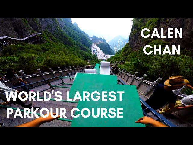 POV Full Run - WORLD'S LONGEST PARKOUR COURSE  | Calen Chan