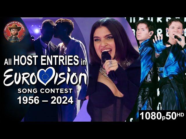 All Host Entries in Eurovision Song Contest (1956-2024)