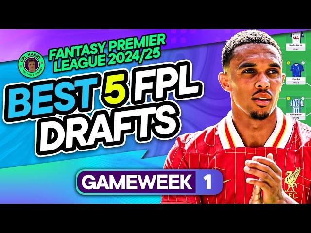 THE BEST 5 FPL DRAFTS!  | Haaland? Salah? Both? Neither ⁉️ | Fantasy Premier League Tips 2024/25