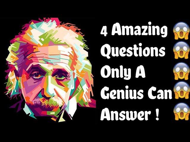  4 Simple and amazing Questions Only a Genius Can Answer-Intelligence Test (IQ) | part-4