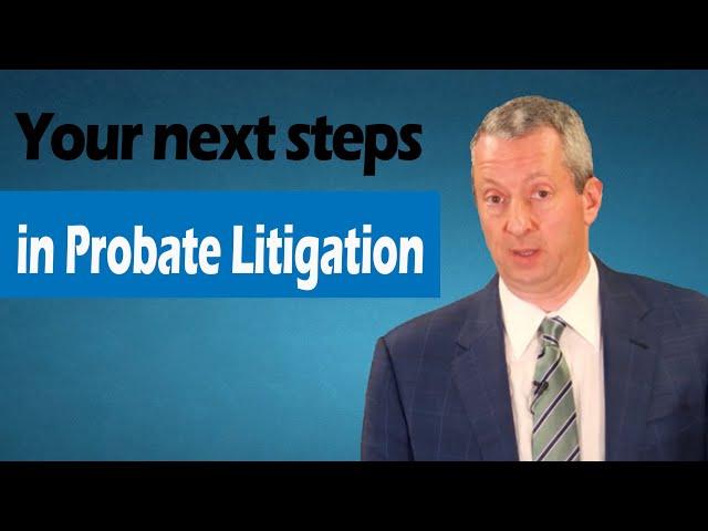 Your next steps in Probate Litigation