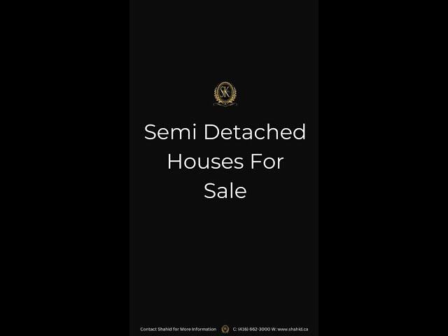 Semi Detached Homes For Sale