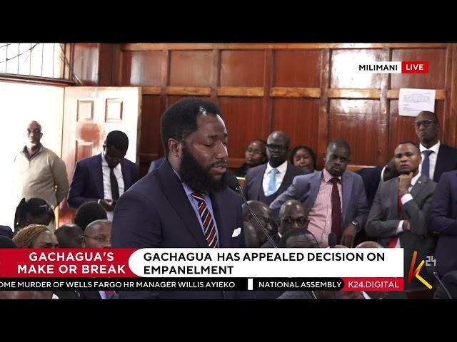 K24 TV LIVE| Gachagua Impeachment Case