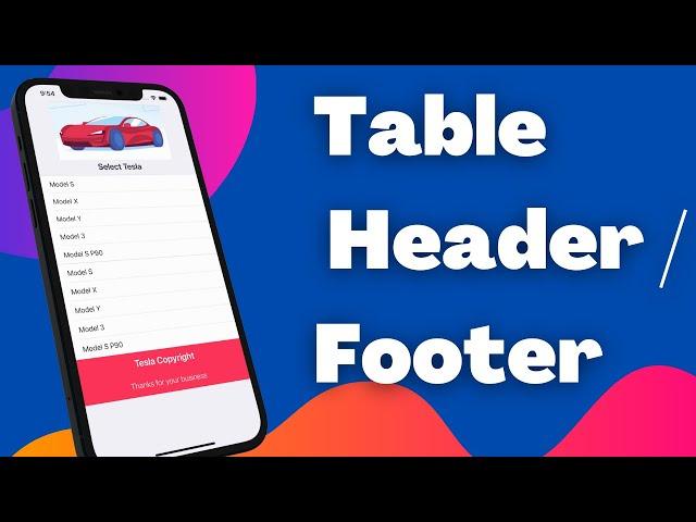 Table View Section Headers & Footers Programmatically (Swift 5, Xcode 12, 2021) - iOS Development