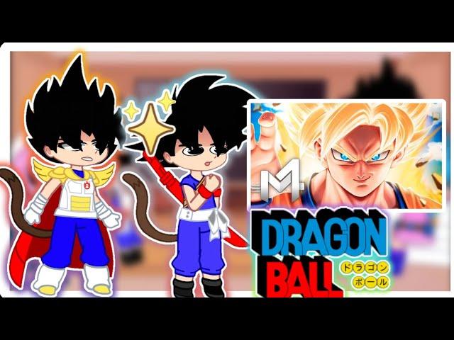 past dragon ball react to a rap by goku super saiyan by @M4rkim (-)