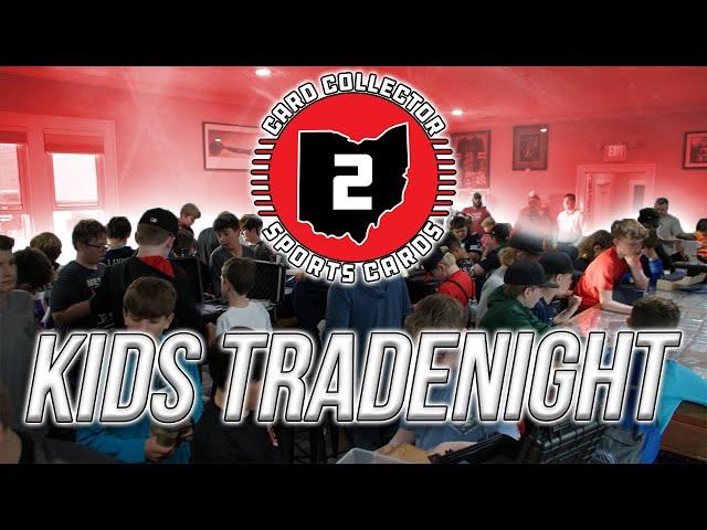 WE HOSTED ANOTHER KIDS TRADENIGHT AT OUR SPORTS CARD STORE! 