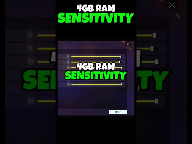 4gb ram free fire setting || 4gb ram free fire sensitivity || free fire sensitivity settings