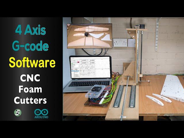 4 Axis G-code Software for CNC Foam Cutters to make foam wings and fuselages.