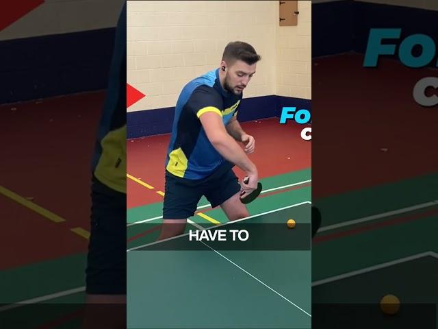 How to do BACKHAND TOPSPIN (Loop) to receive Serve or Chop  #tabletennis #pingpong #tutorial #sport
