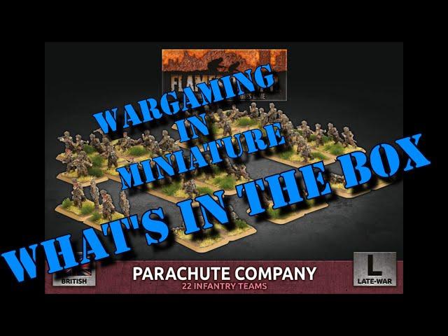 Wargaming in Miniature  What's in the Box   FoW 15mm ww2 British Para Company