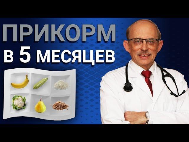 Первый прикорм ребенка в 5 месяцев. Таблица, схема, меню  малыша в возрасте 5 месяцев на гв или ив