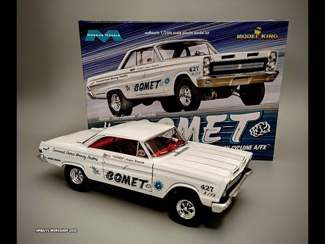 1965 Mercury Comet Cyclone 427 A/FX 1/25 Scale Model Kit Build How To Assemble Paint Gasser Drag