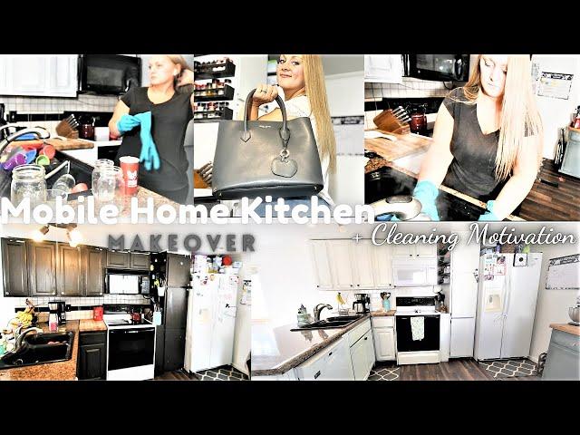 Mobile Home Kitchen Makeover|Cleaning Motivation|Teddy Blake Review|Single Wide Makeover|DIY