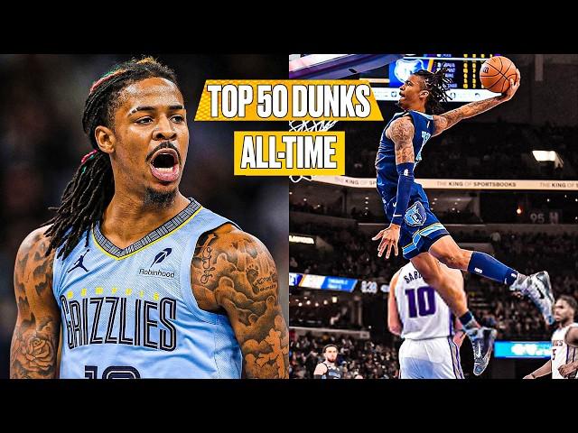 TOP 50 JA MORANT DUNKS ALL-TIME !  CAREER HIGHLIGHTS 