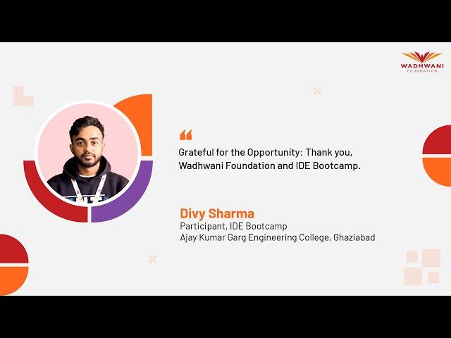 Boosting the Entrepreneurial Journey of Youth with the IDE Bootcamp | Wadhwani Foundation