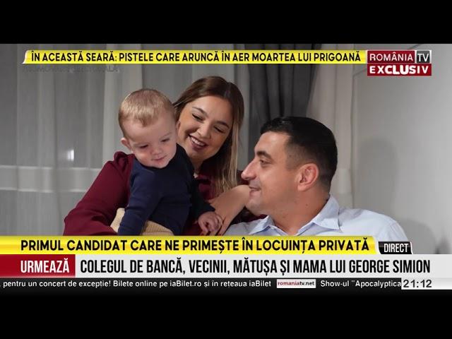 George Simion, primul candidat care își arată locuința privată la televizor și își prezintă familia