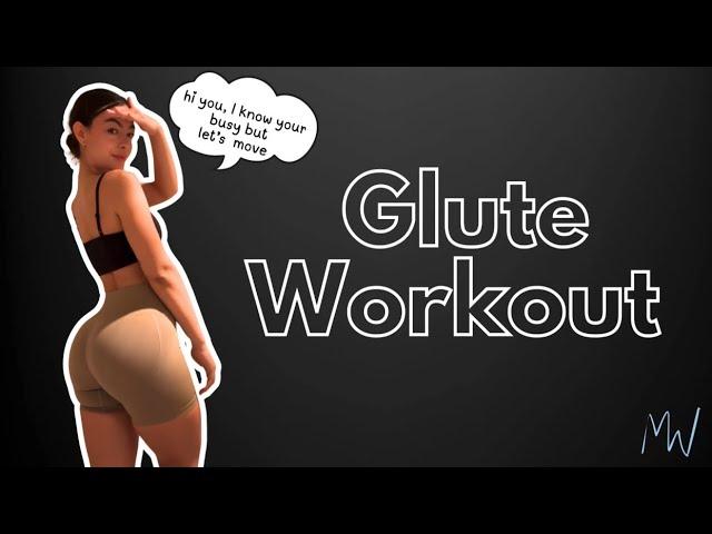 Day 1: Glute Workout for Women that are Busy | No Equipment | At home Workout