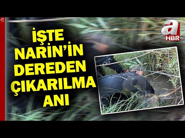 Kahreden fotoğrafa A Haber ulaştı! İşte Narin'in dereden çıkarılma anı... | A Haber