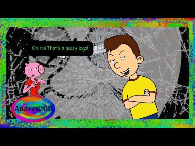 Caillou sends Peppa Pig to the BND of Doom logo/Ungrounded.