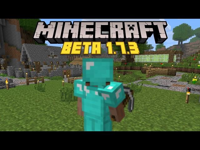I Spent 100 Days in Minecraft Beta 1.7.3 (Classic Minecraft)