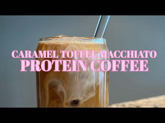 Guilt Free Iced Caramel Toffee Macchiato (Protein) Coffee