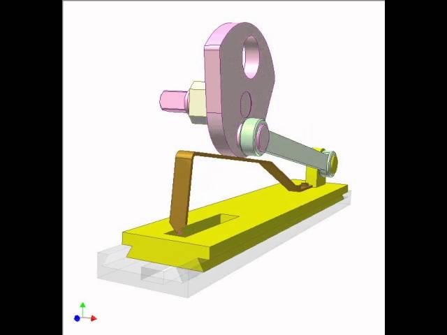 Cam and crank slider mechanism 1