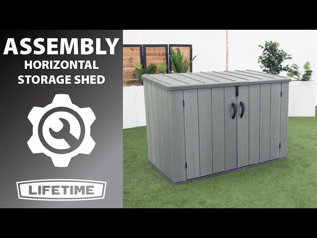 Lifetime Horizontal Storage Shed | Lifetime Assembly Video