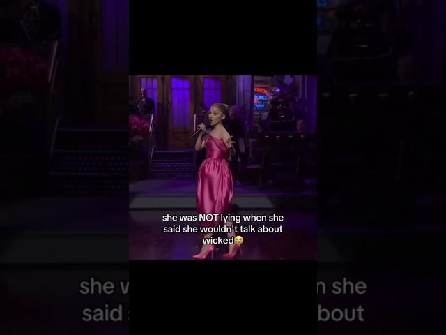 She's so funny  #wicked #shorts #arianagrande #snl #skit #live #viral #tiktok #funny #fyp #lol#lmao