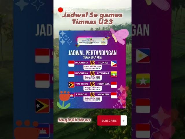 Jadwal Seagames Timnas U 23 terbaru #shorts  #sports #seagames
