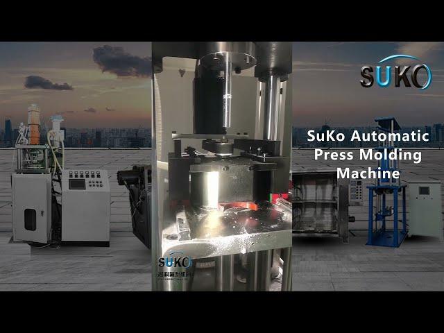 SuKo PTFE Teflon Automatic Press Molding Machine Work Video