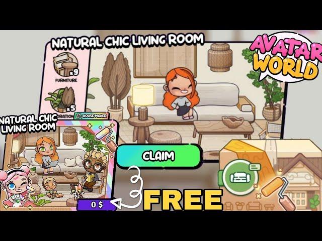 HOW TO GET NATURAL CHIC LIVING ROOM FOR FREE IN AVATAR WORLD NEW UPDATE