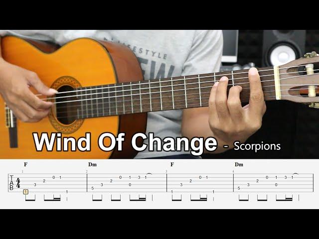 Wind Of Change – Scorpions - Fingerstyle Guitar Tutorial + TAB & Lyrics