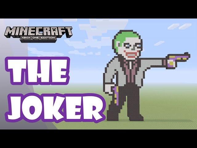 Minecraft: Pixel Art Tutorial and Showcase: The Joker (Suicide Squad)