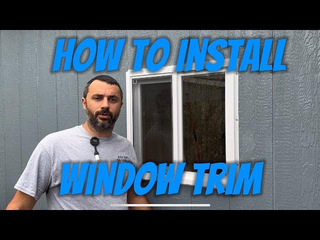 How to install exterior window trim on your mobile home with tips and tricks!