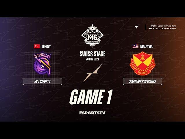 S2G Esports vs Selangor Red Giants GAME 1 M6 World Championship | SRG vs S2G ESPORTSTV