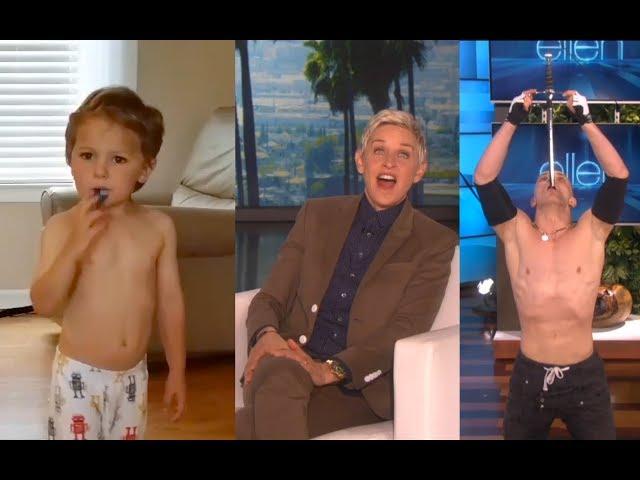 This BABY is a Young Sword Master! Ellen Show!