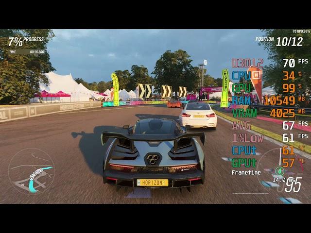 GeForce GTX 1650 SUPER -- AMD Ryzen 5 5600G -- Forza Horizon 4 Benchmark