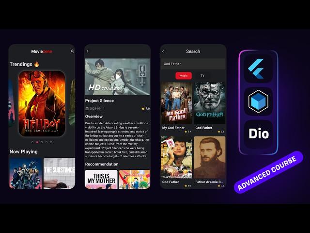 Build Movie App With Flutter - Clean Architecture, Bloc, API, Dio