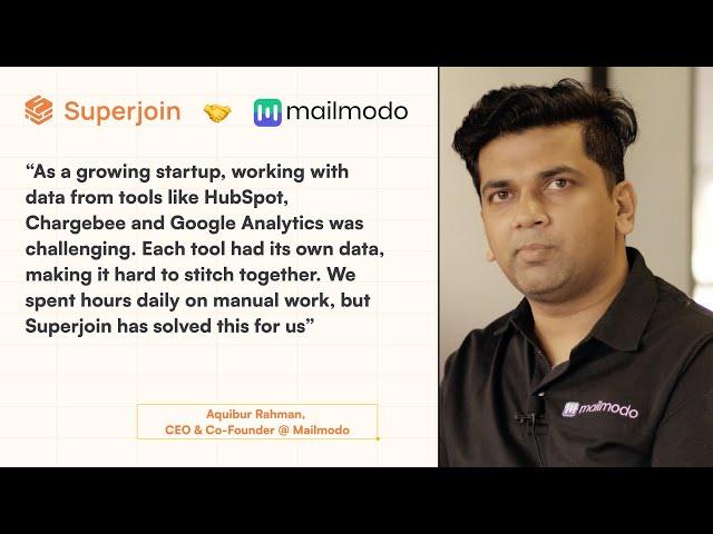 How Mailmodo used Superjoin to solve their reporting needs? | Complete Case Study