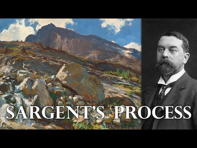 John Singer Sargent's REAL Plein Air Painting Technique  - Simplon Pass Breakdown