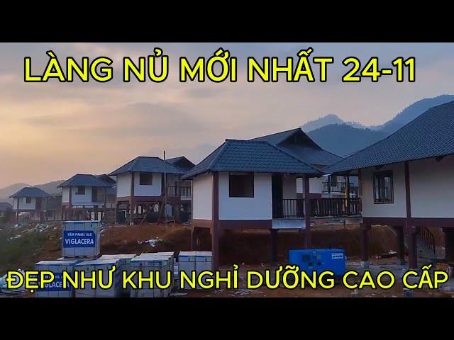 Tin Mới Nhất Về Làng Nủ! Bên Trong Ngôi Nhà Phối Màu Sơn, Đá Hoa, Hệ Thống Nhà Vệ Sinh Quá Đẹp