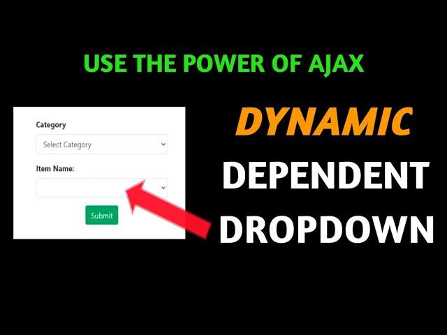 Build Dynamic Dependent Dropdowns in PHP Using AJAX - Real-World Example